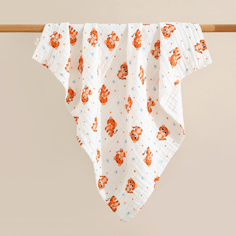 100% Cotton Newborn Bath Towel, Multifunctional Blanket