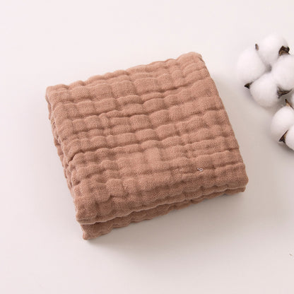 6-Layer Gauze Baby Towels 5-Pack - Muslin Burp Cloths & Washcloths, 12"x20"