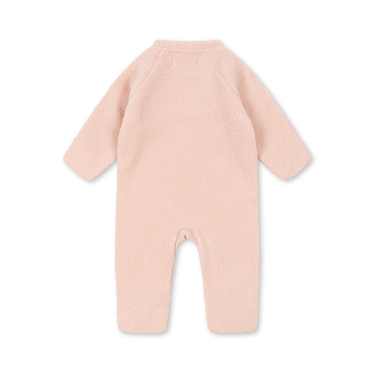 Baby Fleece Footed Romper - Soft Thermal Jumpsuit with Non-Slip Soles