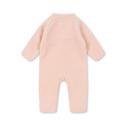 Baby Fleece Footed Romper - Soft Thermal Jumpsuit with Non-Slip Soles
