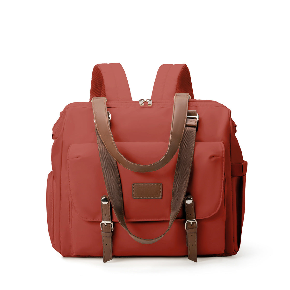 4-in-1 Convertible Diaper Backpack - 16" Multipurpose Travel Bag with Luggage Sleeve