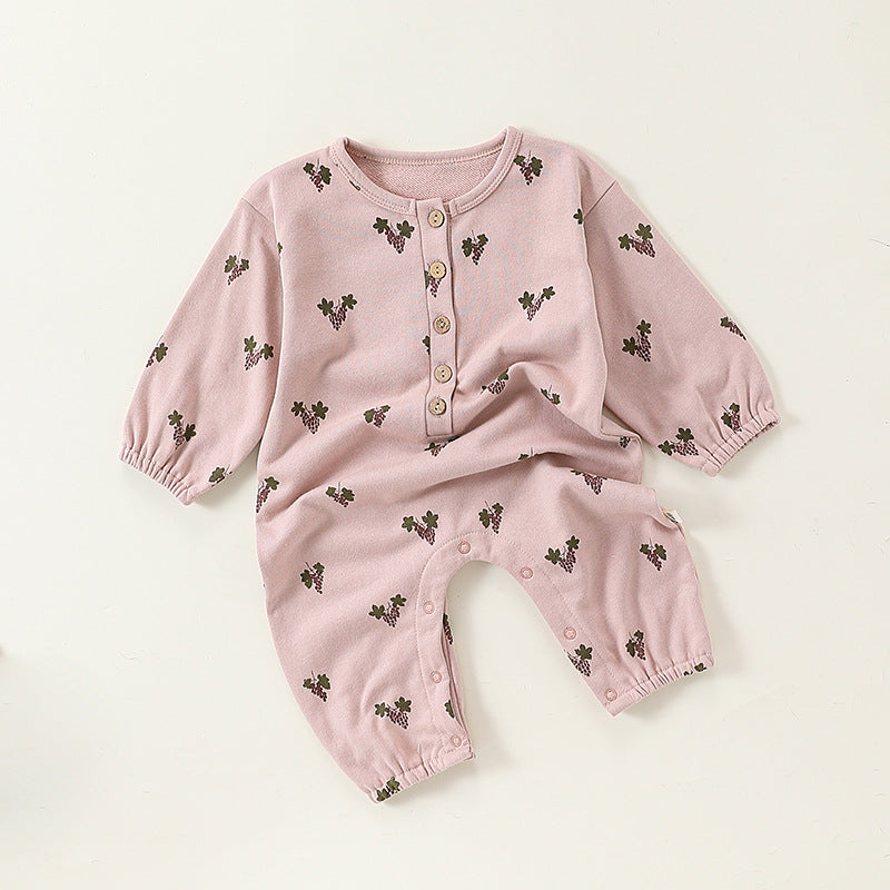 Baby Cotton Romper - Print Jumpsuit for Infant Daily Wear