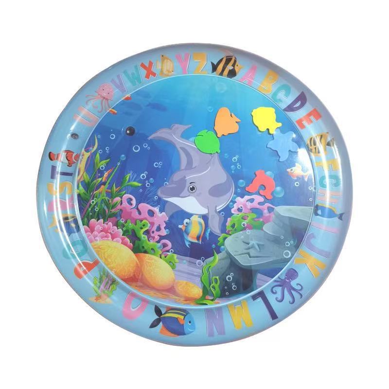 Premium Inflatable Baby Water Play Mat, Tummy Time Sensory Activity Toy for Infants and Toddlers 3-24 Months