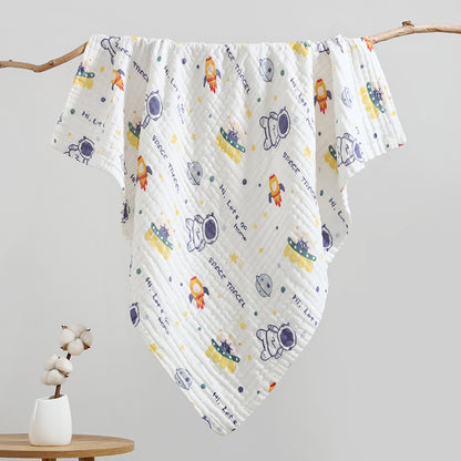 100% Cotton Newborn Bath Towel, Multifunctional Blanket
