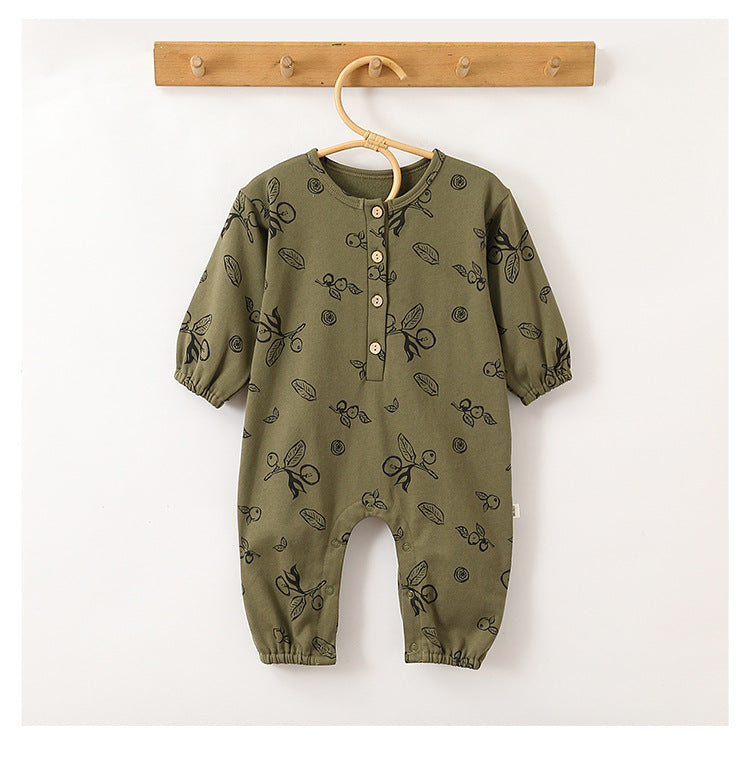 Baby Cotton Romper - Print Jumpsuit for Infant Daily Wear