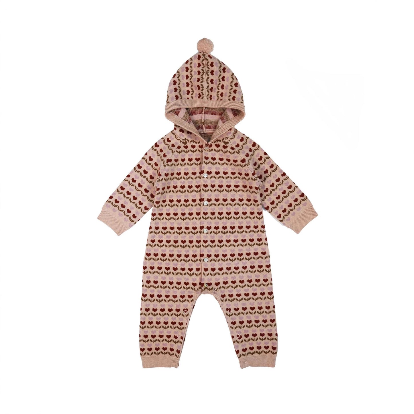 Christmas Plaid Baby Romper - Long Sleeve Knit Jumpsuit