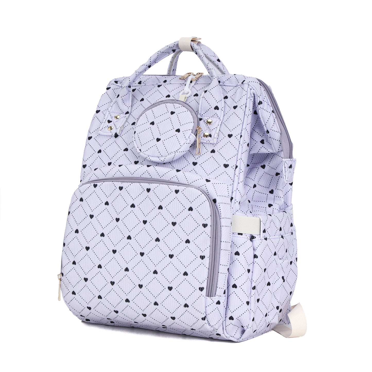 Convertible Diaper Bag Backpack for Moms, Large Capacity Waterproof Baby Travel Tote with 15 Pockets