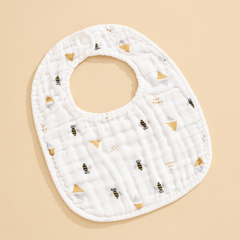 5 PCS U-Shaped Baby Bibs Drool Towels