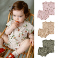 Baby Cotton 2-Piece Summer Outfit - Toddler Sleeveless T-Shirt & Shorts Set for Boys Girls