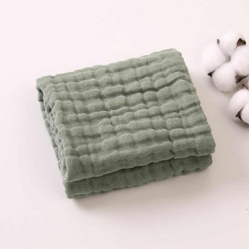 6-Layer Gauze Baby Towels 5-Pack - Muslin Burp Cloths & Washcloths, 12"x20"