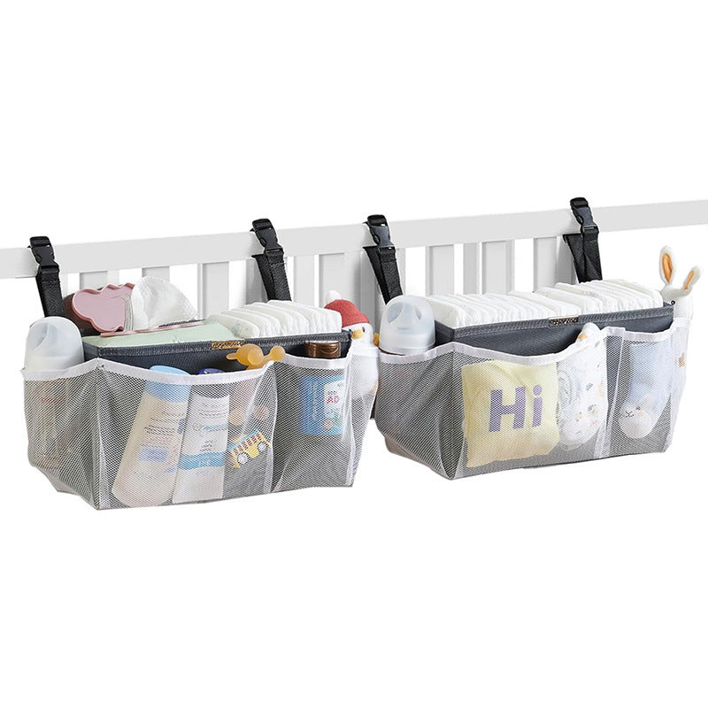 Hanging Diaper Caddy - Portable Baby Organizer with Snap Buckle