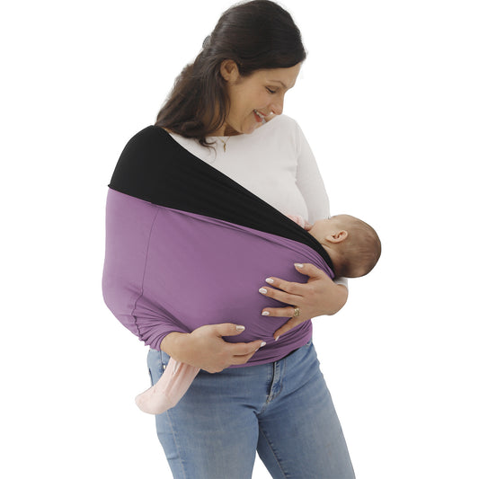 Porte-bébé en écharpe–Porte-bébé en tissu pour nouveau-nés (3 à 16 kg) 