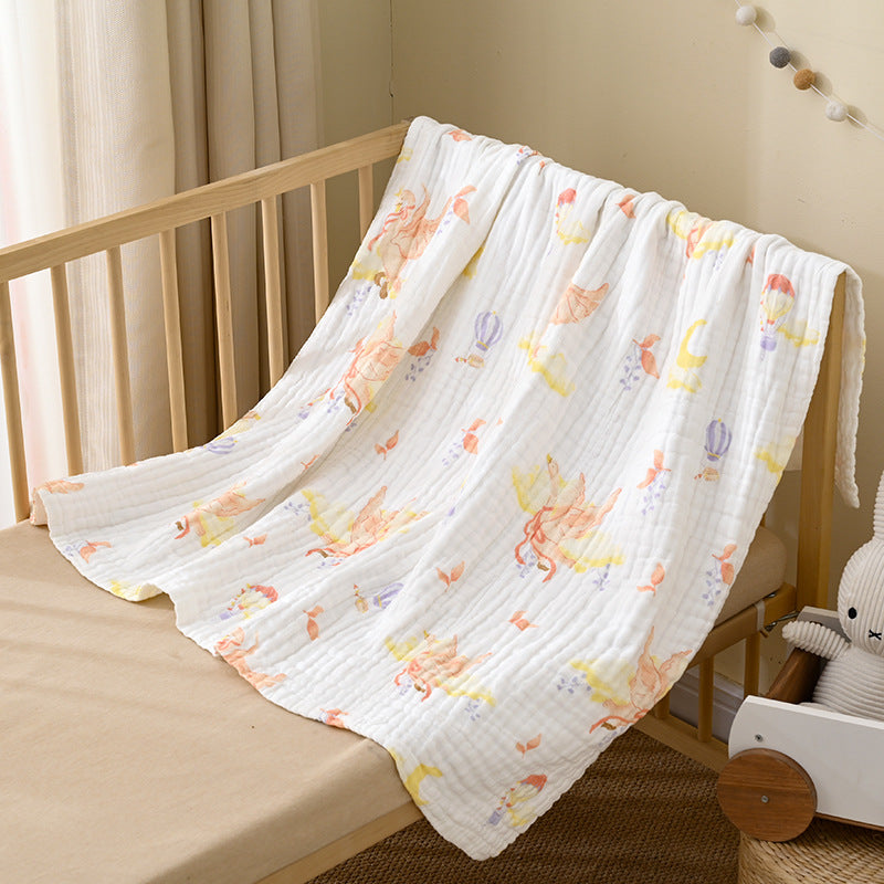 100% Cotton Newborn Bath Towel, Multifunctional Blanket