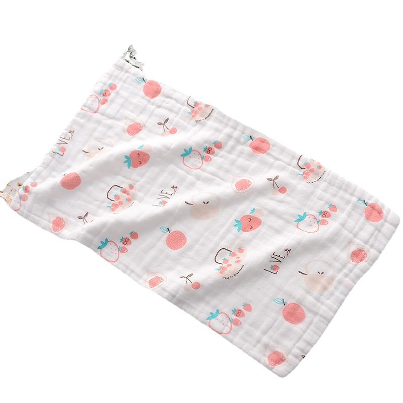 5 PCS Burping Cloth Cartoon Gauze Anti-Spit-Up Nursing Shoulder Pad