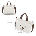Large Capacity Canvas Diaper Bag Tote - Lightweight Polyester Mommy Bag with Shoulder Strap, 3-in-1 Handbag Crossbody for Travel & Daily Use