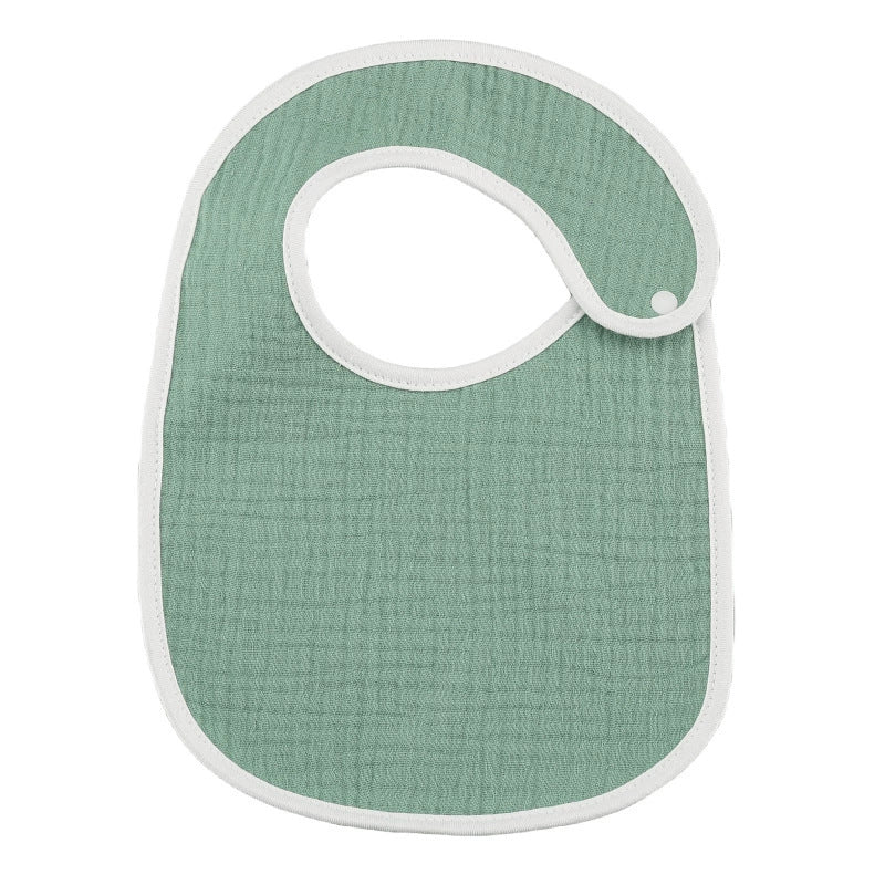 5-Pack Muslin U-Shape Drool Bibs | 100% Cotton, Soft & Absorbent Baby Bandanas