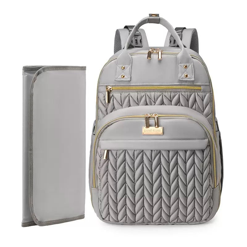 Multi-Functional Waterproof Diaper Bag Backpack with Changing Pad
