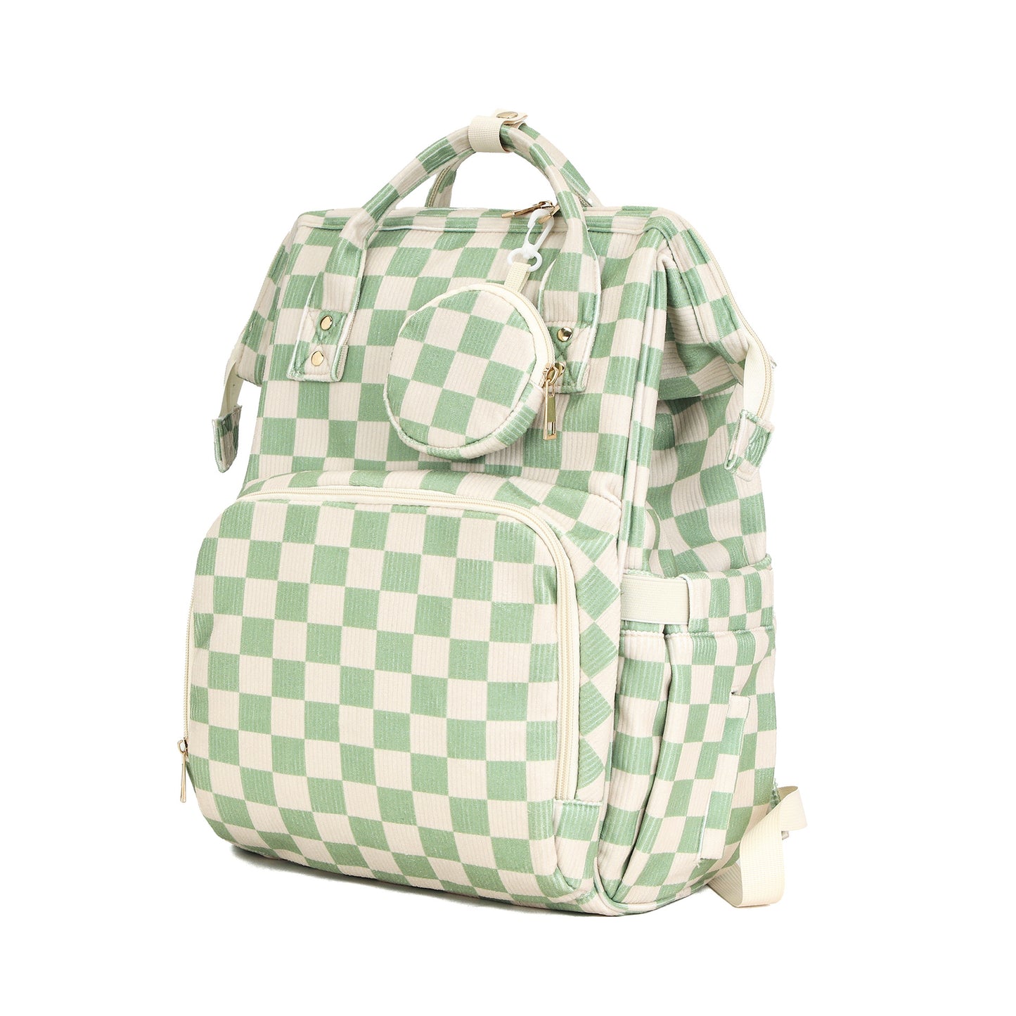 Convertible Diaper Bag Backpack for Moms, Large Capacity Waterproof Baby Travel Tote with 15 Pockets