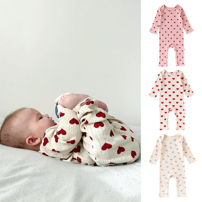 Baby Long Sleeve Romper - 100% Cotton Bodysuit for Daily Wear
