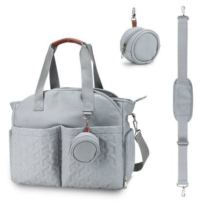 Breast Pump Bag with Pacifier Case – Large Capacity Mommy Bag, Insulated Bottle Pockets & Waterproof Design