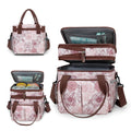 Insulated Breast Pump Bag Cooler – Dual Compartment Leakproof Lunch Tote, Portable Milk Storage Bag for Work & Travel (Floral Prints)
