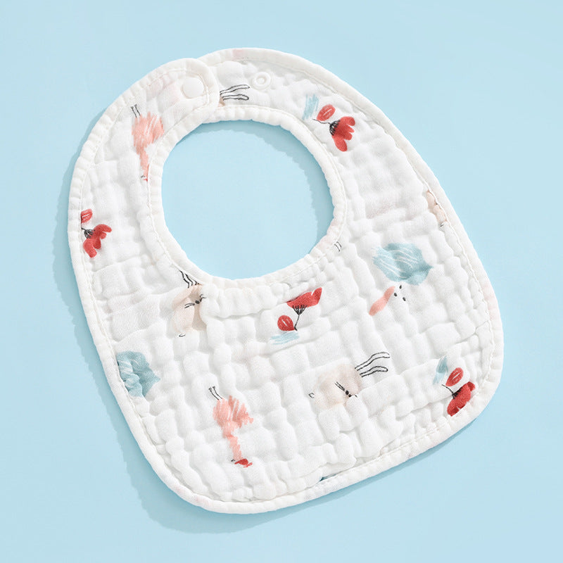 5 PCS U-Shaped Baby Bibs Drool Towels