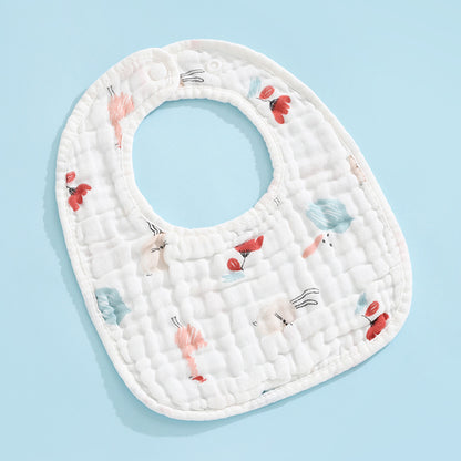 5 PCS U-Shaped Baby Bibs Drool Towels