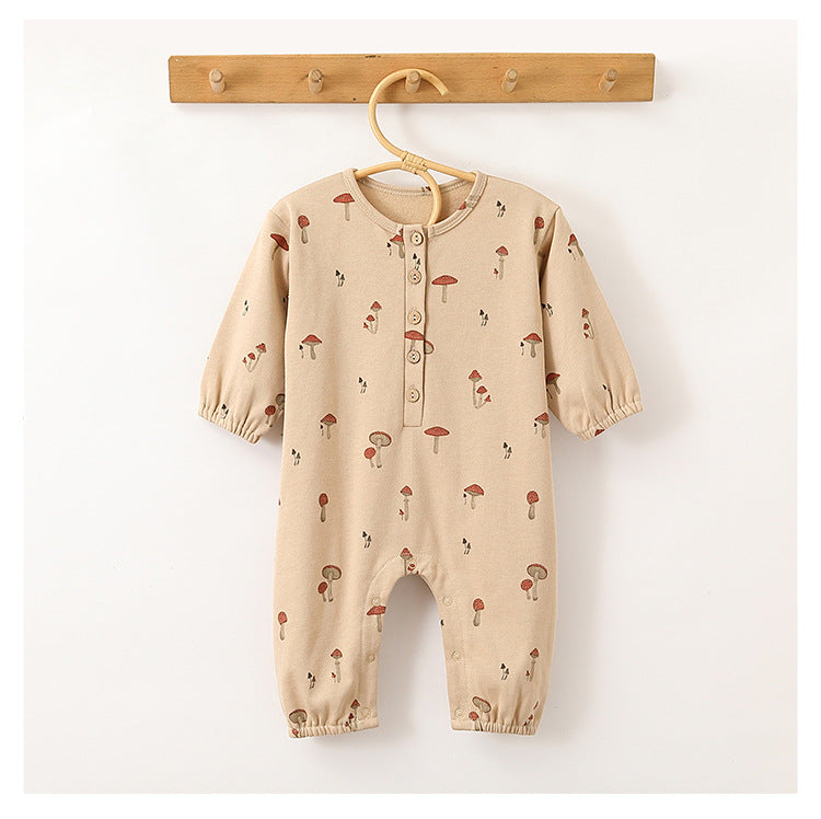 Baby Cotton Romper - Print Jumpsuit for Infant Daily Wear