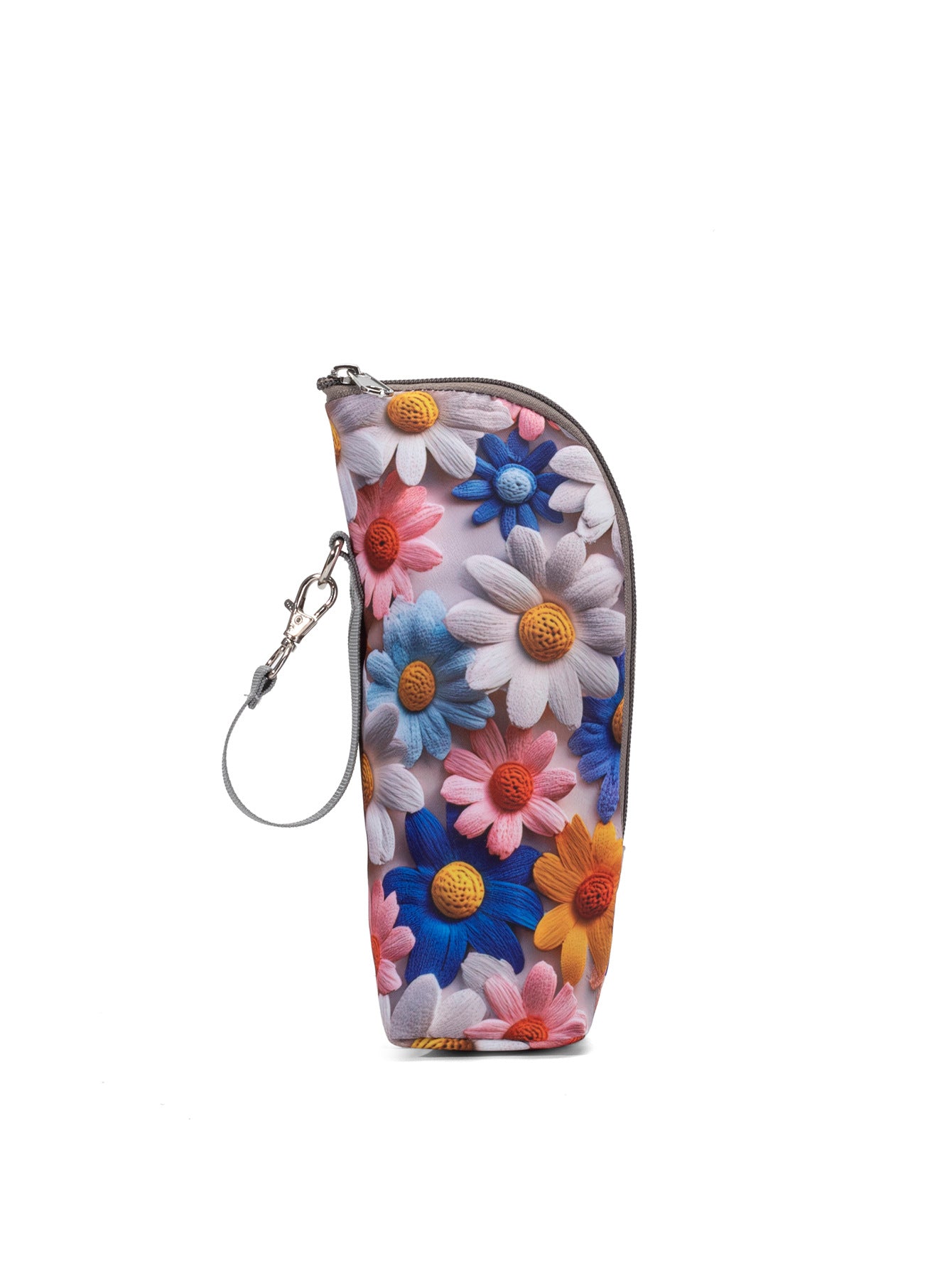 Insulated Bottle Bag with Adjustable Strap – 3D Pattern Thermal Baby Milk Bottle Holder, Portable Water Bottle Pouch for Stroller, Outdoor Travel
