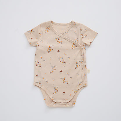 Cotton Baby Bodysuit - Short Sleeve Summer Romper for Infant Boys Girls