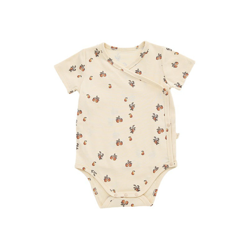 Cotton Baby Bodysuit - Short Sleeve Summer Romper for Infant Boys Girls