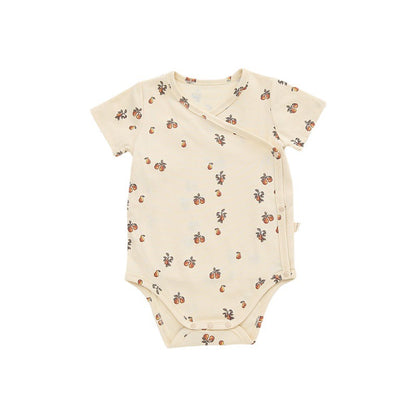 Cotton Baby Bodysuit - Short Sleeve Summer Romper for Infant Boys Girls