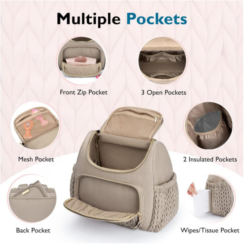 Stylish Diaper Backpack，Travel Mini Maternity Bags