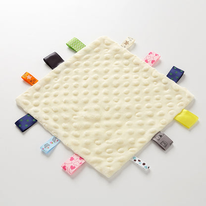 Chewable Baby Security Blanket - Soft 3D Bump Minky Lovey for Teething & Sleep, Lightweight Comfort Toy for Newborn