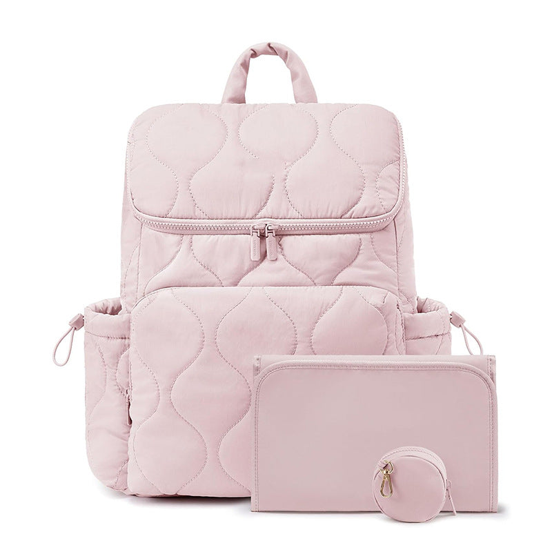 Trendy Lightweight Diaper Bag Backpack – with Changing Pad, Insulated Pockets & Pacifier Case