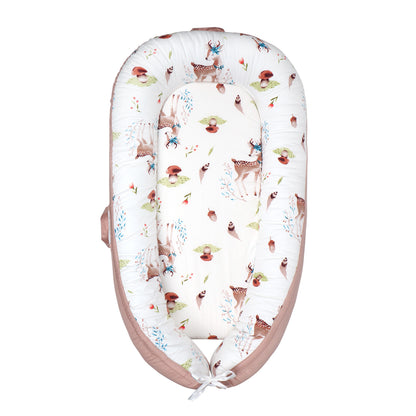 Baby Lounger Cover Portable Newborn Lounger Seat Cover, Reversible Infant Nest, Durable and Machine Washable, Adjustable Lounger for Babies