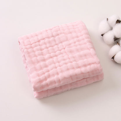 6-Layer Gauze Baby Towels 5-Pack - Muslin Burp Cloths & Washcloths, 12"x20"