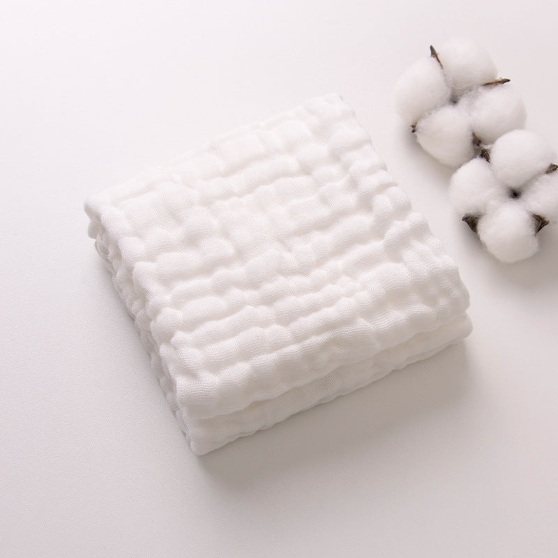 6-Layer Gauze Baby Towels 5-Pack - Muslin Burp Cloths & Washcloths, 12"x20"