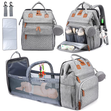 Diaper Bag Backpack with Change Station