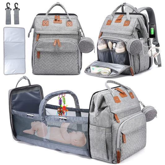 Diaper Bag Backpack with Changing Station, Large Capacity, Newborn Essentials Must Haves