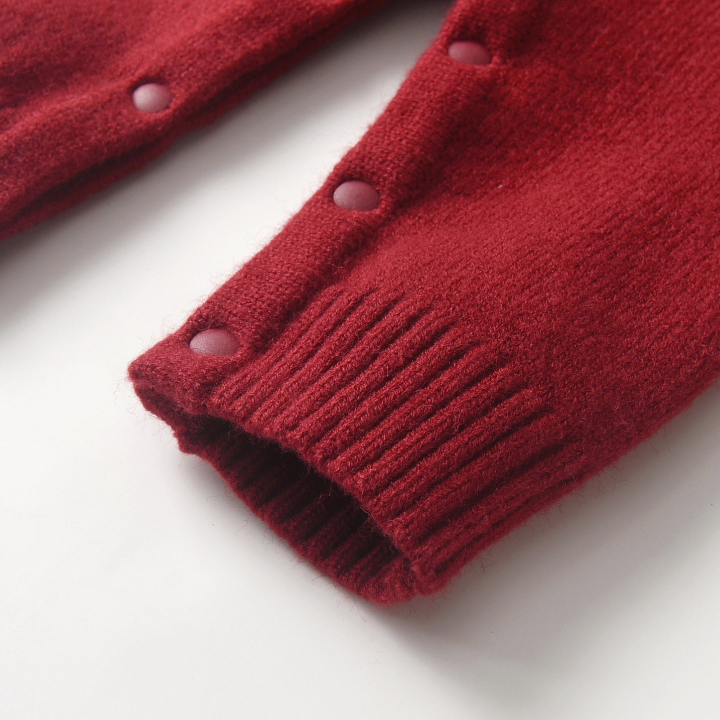 Christmas Tree Knit Suspenders Romper - Wine Red Baby Jumpsuit with Adjustable Straps