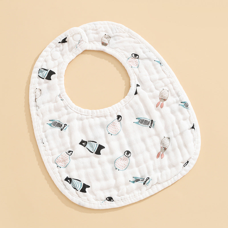 5 PCS U-Shaped Baby Bibs Drool Towels