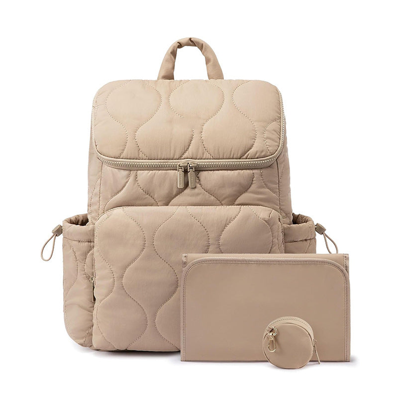 Trendy Lightweight Diaper Bag Backpack – with Changing Pad, Insulated Pockets & Pacifier Case