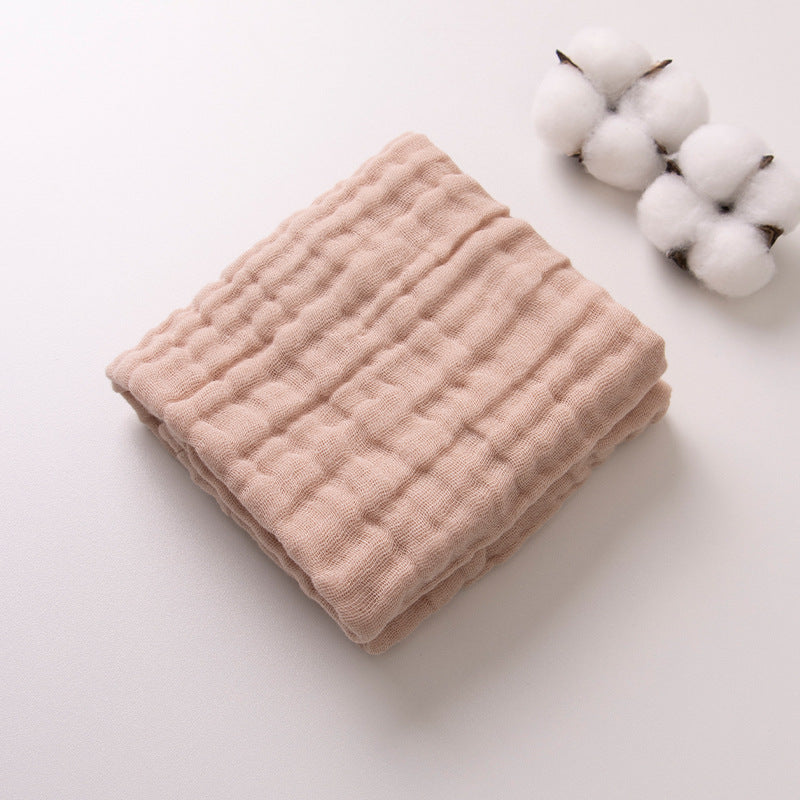 6-Layer Gauze Baby Towels 5-Pack - Muslin Burp Cloths & Washcloths, 12"x20"