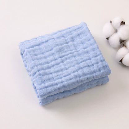 6-Layer Gauze Baby Towels 5-Pack - Muslin Burp Cloths & Washcloths, 12"x20"