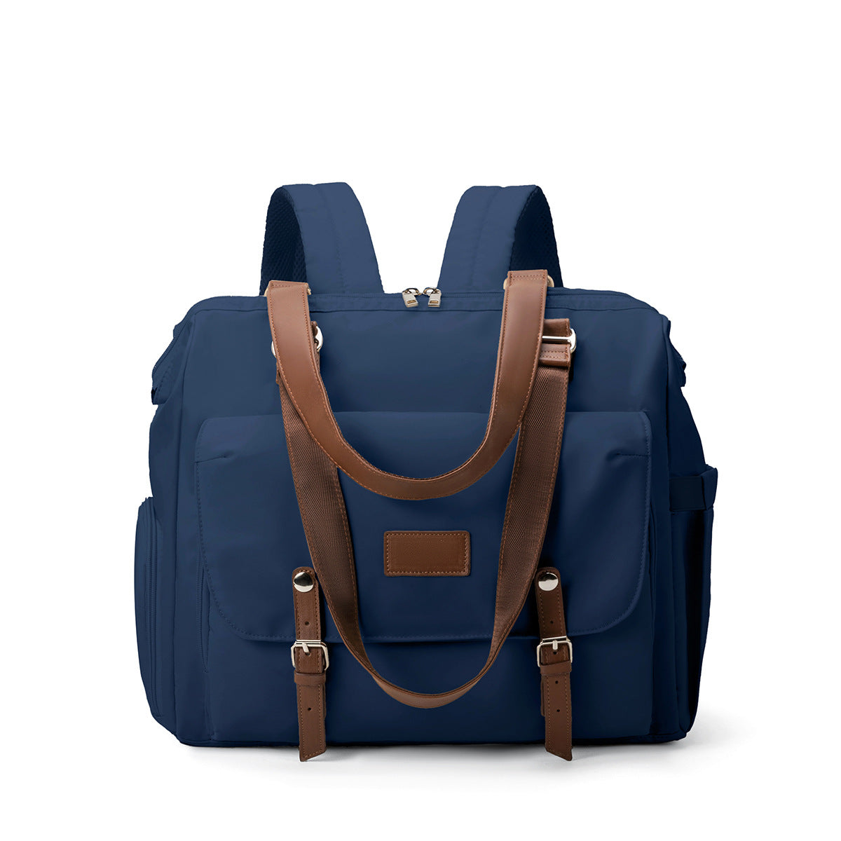 4-in-1 Convertible Diaper Backpack - 16" Multipurpose Travel Bag with Luggage Sleeve