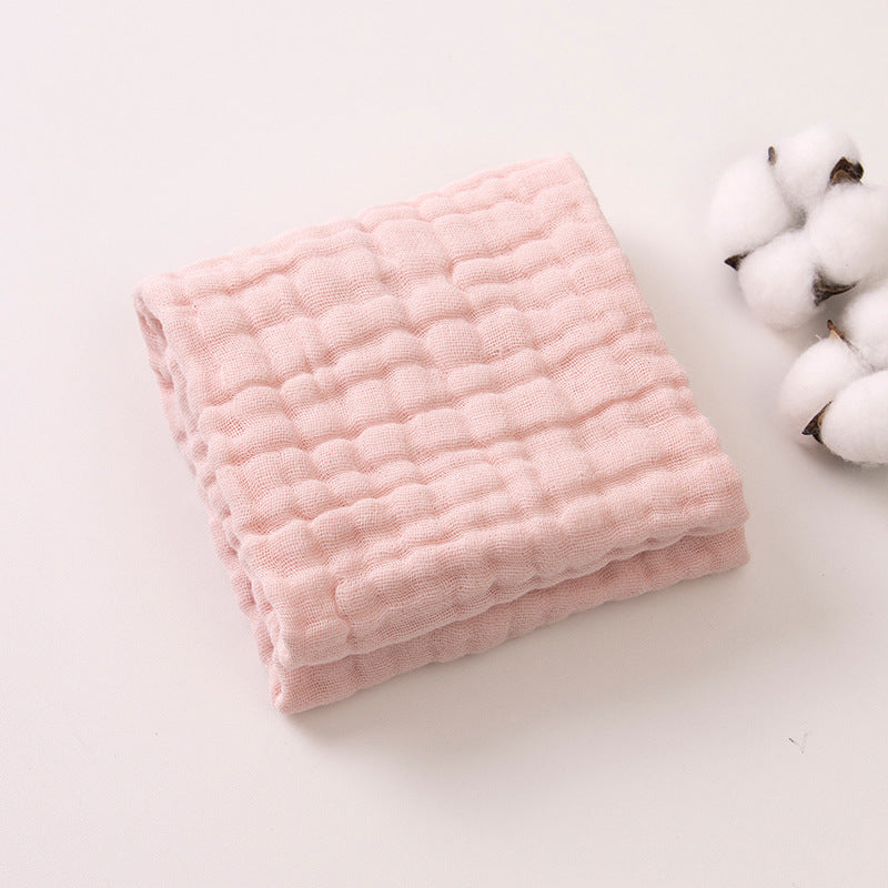 6-Layer Gauze Baby Towels 5-Pack - Muslin Burp Cloths & Washcloths, 12"x20"
