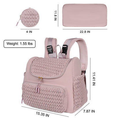Spacious & Lightweight Diaper Backpack with Insulated Pocket – Large Capacity Baby Bag, Stroller Hooks, Water-Resistant | Perfect for Travel & Everyday