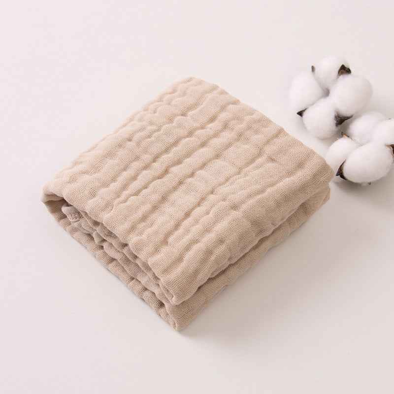 6-Layer Gauze Baby Towels 5-Pack - Muslin Burp Cloths & Washcloths, 12"x20"