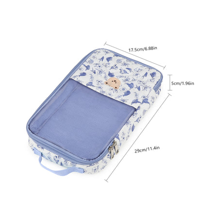 Wet Dry Bag for Diaper Bag – Waterproof Laundry Pouch for Baby Clothes, Portable Storage Organizer with Cute Bear Print